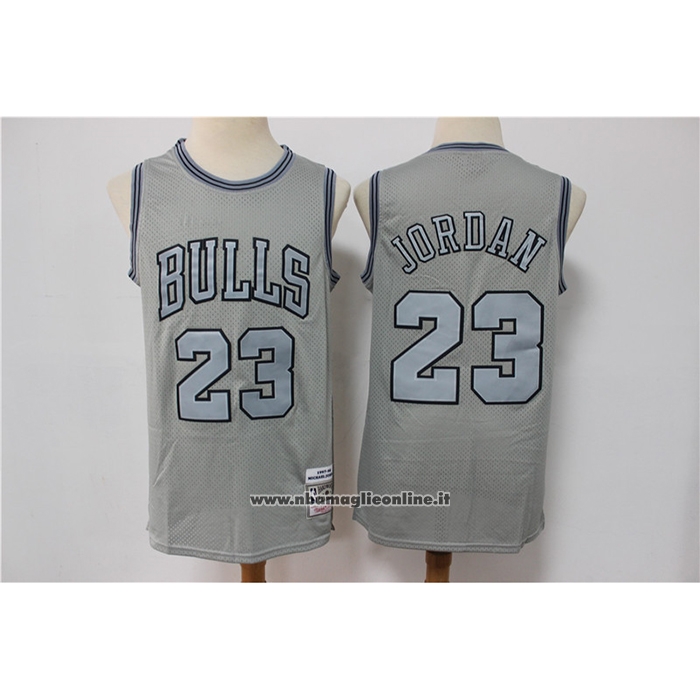Maglia Chicago Bulls Michael Jordan #23 Mitchell & Ness 1997-98 Grigio